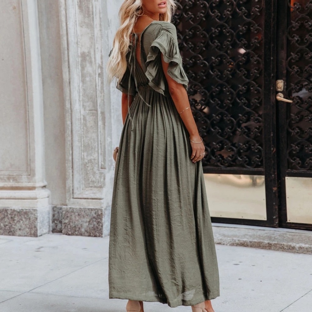 New Bohemian Maxi Dress Long Gauze Beach Dress - Picture 5 of 9
